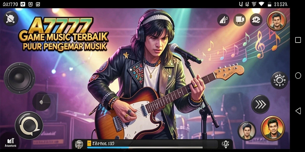 Tangkapan layar utama A7777 menampilkan gameplay yang seru dan interaktif.