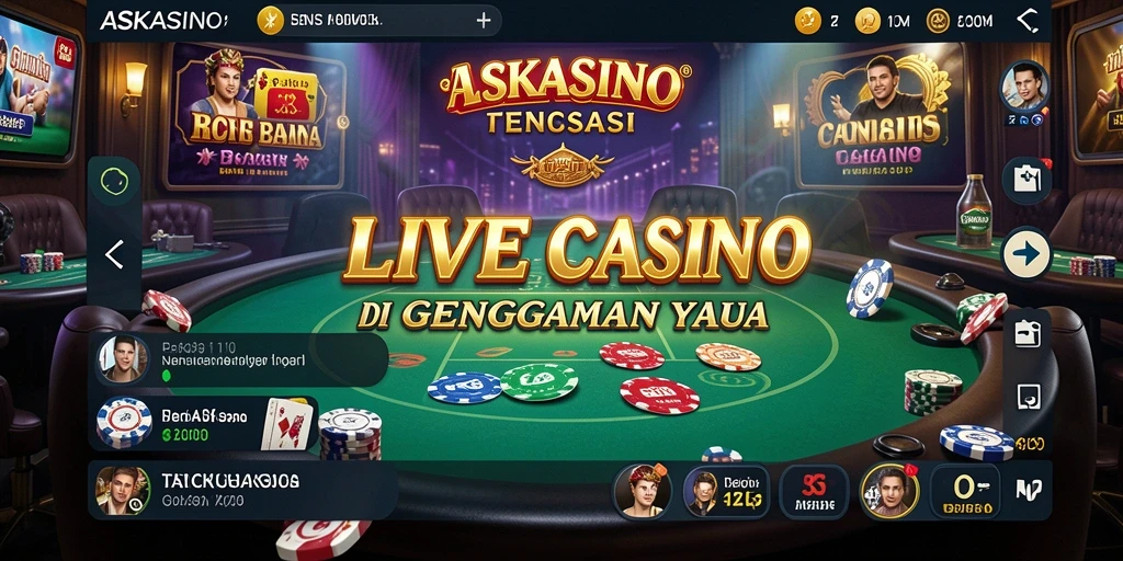 Tampilan gameplay Live Casino yang menarik dan interaktif di ASKASINO.