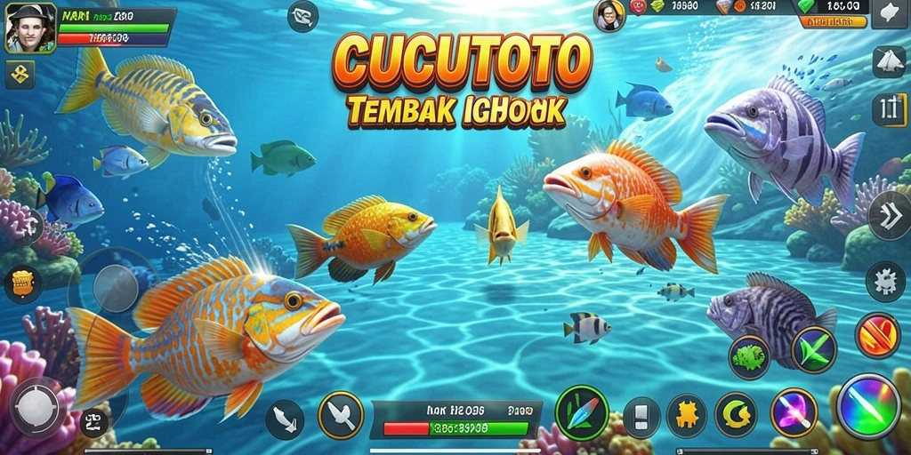 Tampilan menawan dari gameplay Tembak Ikan yang seru.