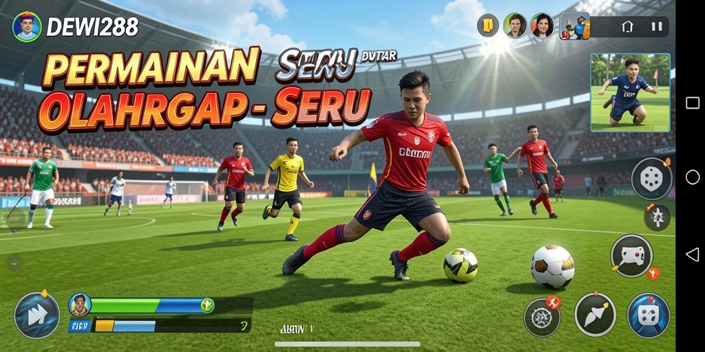 Tampilan gameplay DEWI288 yang menarik dengan aksi olahraga seru.