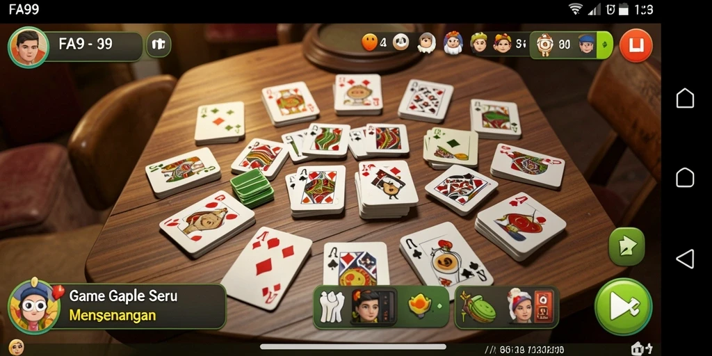 Tampilan menawan gameplay Gaple di FA99.