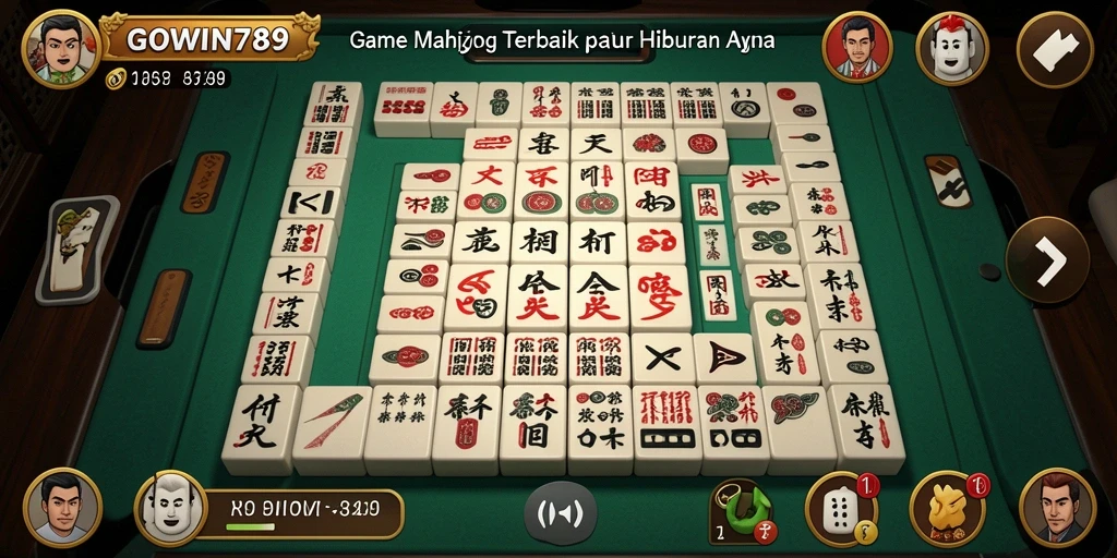 Screenshot gameplay GOWIN789 yang menampilkan tantangan Mahjong.