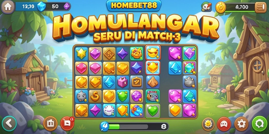 Tampilan gameplay HOMEBET88 yang penuh warna dan menarik.