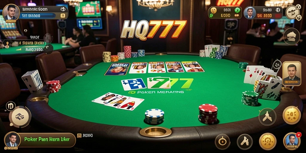 Gameplay Poker mendebarkan di HQ777 dengan grafik yang memukau.