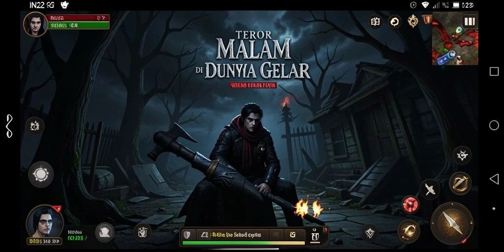 Tangkapan layar IN22 menampilkan suasana menyeramkan gameplay yang penuh ketegangan.