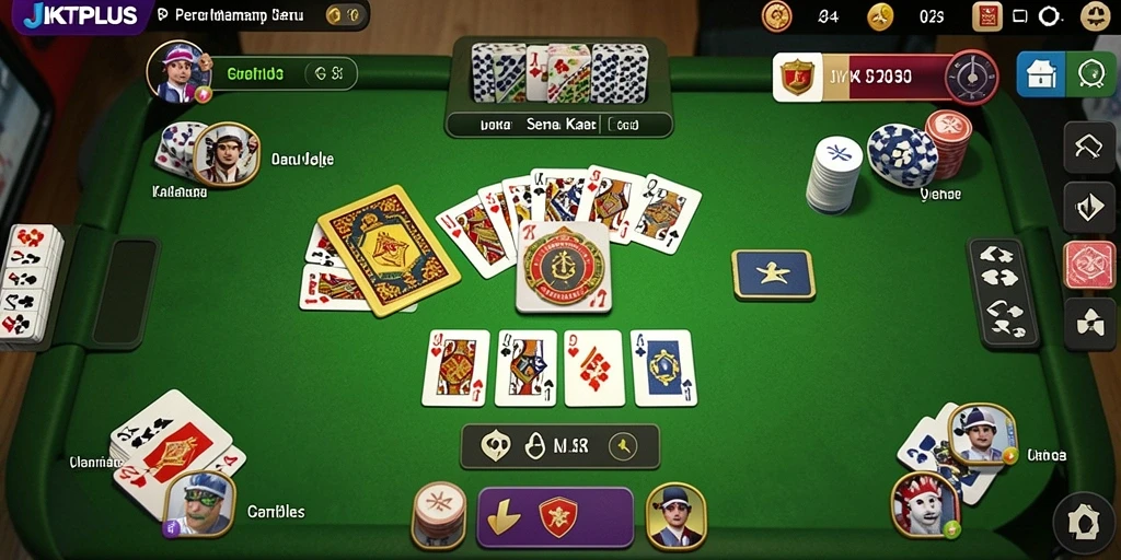 Gambaran visual permainan Gaple yang seru dan interaktif.