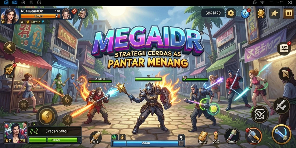 Tampilan gameplay MEGAIDR yang memukau dan penuh strategi.