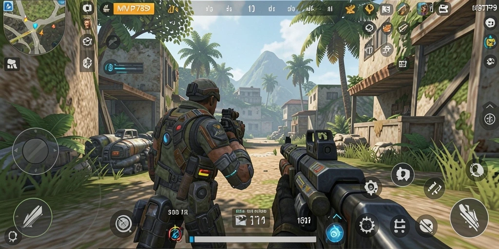 Screenshot utama MVP789 menampilkan aksi mendebarkan dalam gameplay TPS.