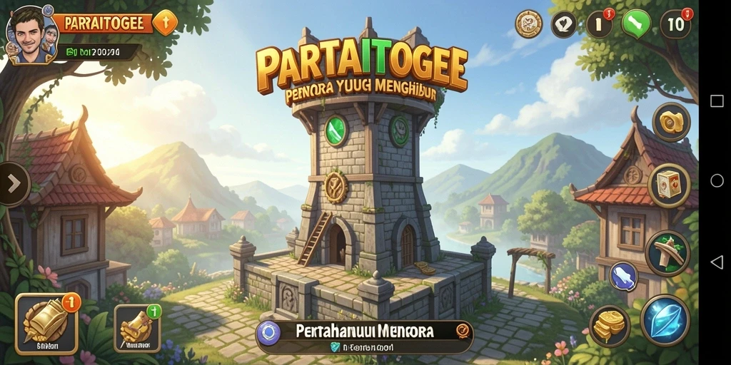 Tampilan menarik dari gameplay PARTAITOGEL dalam Tower Defense.