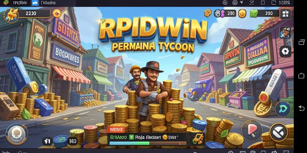 Tampilan gameplay RPIDWIN yang memukau dalam aksi Tycoon.