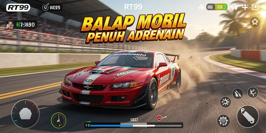 Gameplay RT99 yang menarik dan grafis yang memukau dalam balapan.