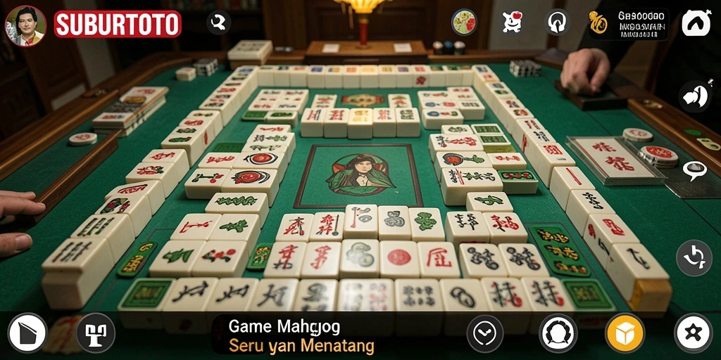 Gambaran gameplay seru dari SUBURTOTO dalam permainan Mahjong.