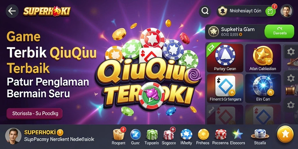 Tampilan utama gameplay <strong>SUPERHOKI</strong> dengan suasana QiuQiu yang menegangkan.
