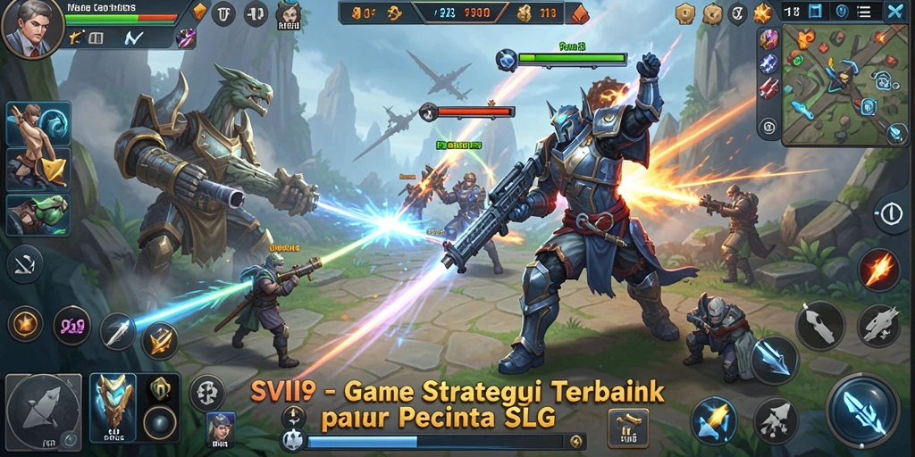 Menampilkan tampilan menarik dari gameplay SLG yang seru.