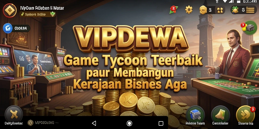 Tampilan gameplay menawan dari VIPDEWA dengan interaksi bisnis yang seru.
