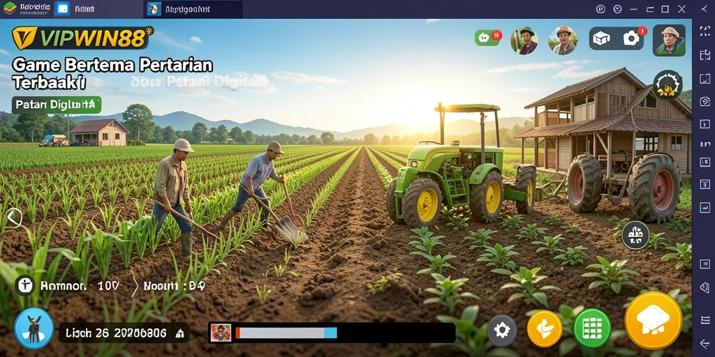 Tampilan gameplay menarik dari VIPWIN88 saat bercocok tanam.