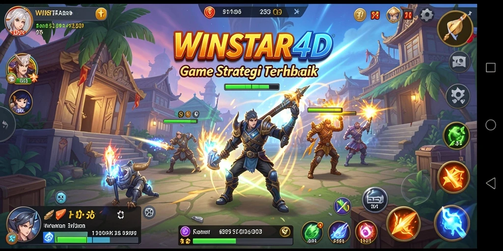 Tampilan menarik dari gameplay WINSTAR4D yang penuh strategi.